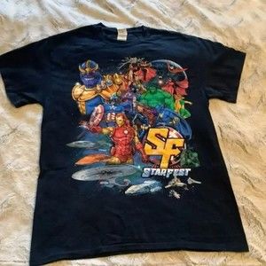 Men's Star Fest marvel super heroes tee t-shirt medium